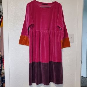 🌟EUC🌟 Gudrun Sjoden Velour Tunic Dress